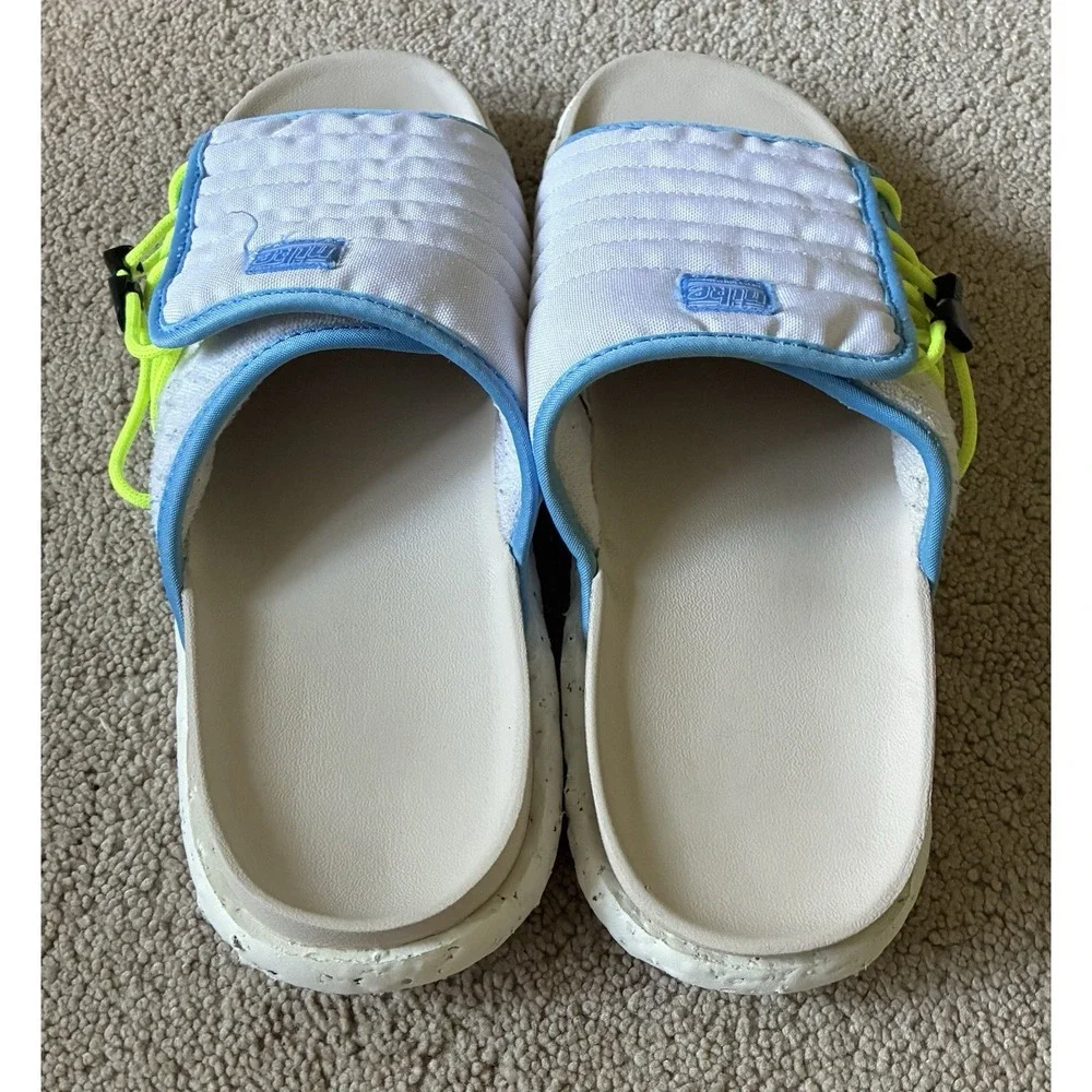 Nike Asuna 2 Slide Slippers DX2942-100 'White / University Blue' Size 11.5